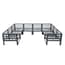 Modular garden furniture fire pit dimensions