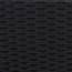 Black rattan corner set angle view