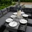Black rattan corner set dimensions