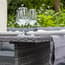 Grey rattan corner set angle view