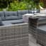 Grey rattan corner set overhead view