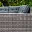 Grey rattan corner set pack contents