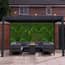 1m x 1m Green Artificial Living Wall