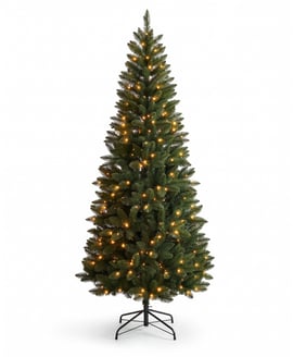 Anders Fir 7ft Tree With 300 Warm White LED 5mm Bulbs And 8 Function