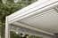 Nexus Beige Louvred Pergola - Roof Corner Screen Housing