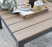 Easton Mini Corner Garden Set Rattan Dark Grey