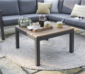 Easton Mini Corner Set Rattan Dark Grey Garden