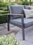 Easton Rattan Mini Corner Set Dark Grey Outdoor