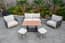 Buxton Rope Weave 2 Seater Sofa Set Garden Furniture