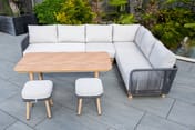 Buxton Rope Weave Corner Set High Table Detail 02