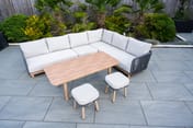 Buxton Rope Weave Corner Set High Table Detail 03