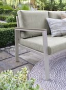 Easton Rattan Mini Corner Set Beige Cushions