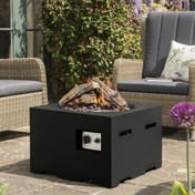 Happy Cocoon 60cm Small Square Black Fire Pit