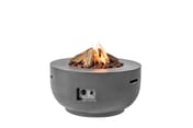 Happy Cocoon 91cm Round Bowl Grey Fire Pit