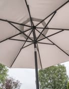 Garden Must Haves Elizabeth 3m Garden Parasol Mouse Grey Frame