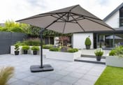 Garden Must Haves Royce Executive 3m Cantilever Garden Parasol Smoke Grey