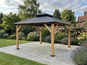 Ottawa Cedar Hardtop Gazebo - Walled Garden Hero