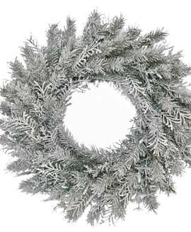 Frost Nipped Fir Christmas Wreath 