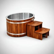 Oval Cedar Ice Bath