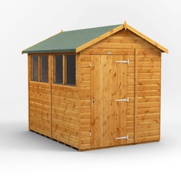 Power 8x6 Shiplap Apex Wooden Shed for UK gardens