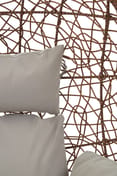 Goa Brown Rattan Hanging Chair Detail 01