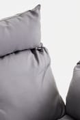 Goa Clear Swing Chair With Grey Cushions Detail 03