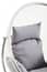 Goa Clear Swing Chair With Grey Cushions Detail 04