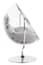 Goa Clear Swing Chair With Grey Cushions Style 02