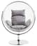 Goa Clear Swing Chair With Grey Cushions Style 03