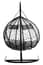 Goa Black Rattan Effect Double Hanging Chair Style 01