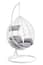 Goa White Rattan Effect Hanging Chair Garden Furniture