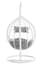 Goa White Rattan Effect Hanging Chair Style 01
