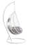 Goa White Rattan Effect Hanging Chair Style 02