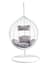 Goa White Rattan Effect Hanging Chair Style 03