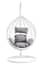 Goa White Rattan Effect Hanging Chair With Grey Cu Style 03
