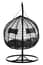 Goa Black Rattan Effect Double Hanging Chair With Style 01