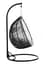 Goa Black Rattan Effect Double Hanging Chair With Style 02