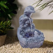 4 LED 47cmSolar Playing Dolphins Water Feature