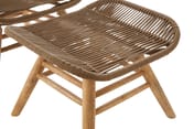 Sisal Latte Rope Lounge Chair And Footstool Detail 01