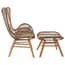 Sisal Latte Rope Lounge Chair And Footstool Style 01