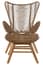 Sisal Latte Rope Lounge Chair And Footstool Style 02