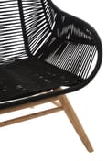 Sisal Black Rope Armchair Detail 01