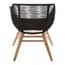 Sisal Black Rope Armchair Style 01