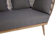 Opus Woven Rope 2 Seater Sofa With Grey Cushions Detail 02