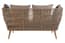 Opus Woven Rope 2 Seater Sofa With Grey Cushions Style 01