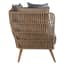 Opus Woven Rope 2 Seater Sofa With Grey Cushions Style 02