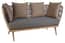 Opus Woven Rope 2 Seater Sofa With Grey Cushions Style 03