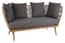 Opus Woven Rope 2 Seater Sofa With Grey Cushions Style 04