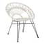 Manado White Natural Rattan Chair Style 03