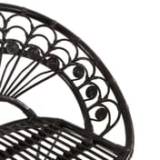 Manado Black Natural Rattan Chair Detail 02